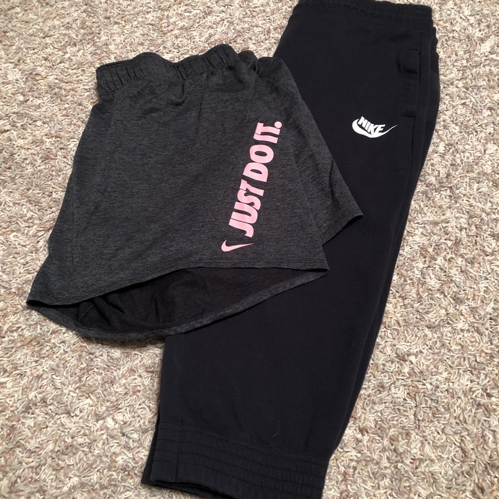 Nike Bundle of 2 Bottoms; Capri (L) and Short (XL)